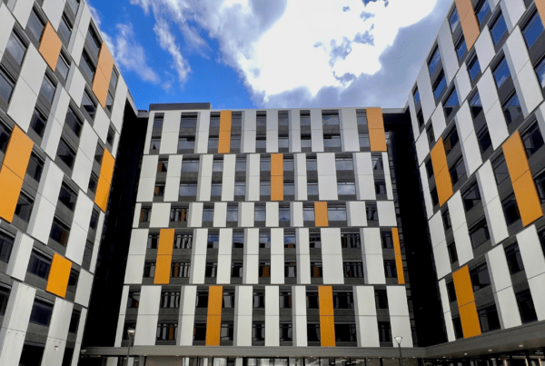 Carlaw Student Village Yellow White Grey Panels - Ecotone